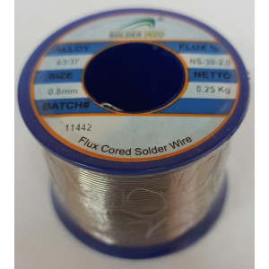 Soldar Sn62Pb36 con fundente SD-82, 0.8 mm