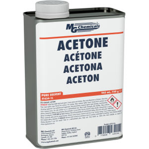Super-fast drying ACS grade Acetone 434 MG Chemicals